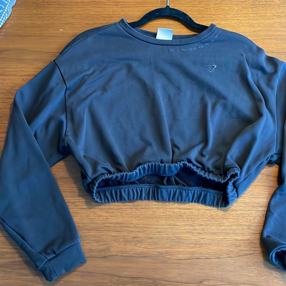 GS x WS black cropped sweater